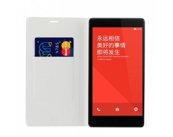 Xiaomi Redmi Note Leather Wallet Flip Case White